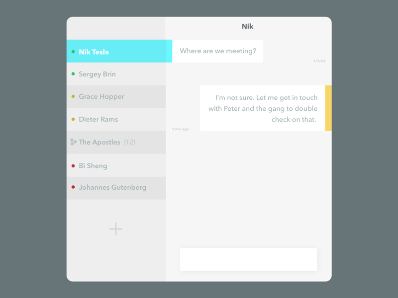 013 - Direct Message 013 app dailyui messaging ui ux