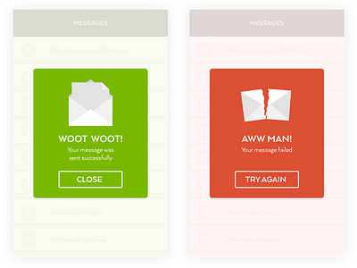 Daily UI 011- Flash Message 011 app dailyui error flash message success ui ux