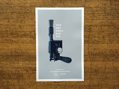 Blaster poster blaster etsy for sale gun han solo illustration pistol poster print star wars vector