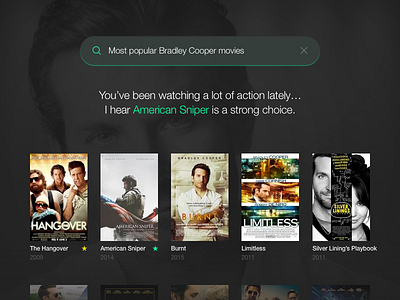 Shot 028 - Search Results favourite filter grid interface list movie rating results search star ui user