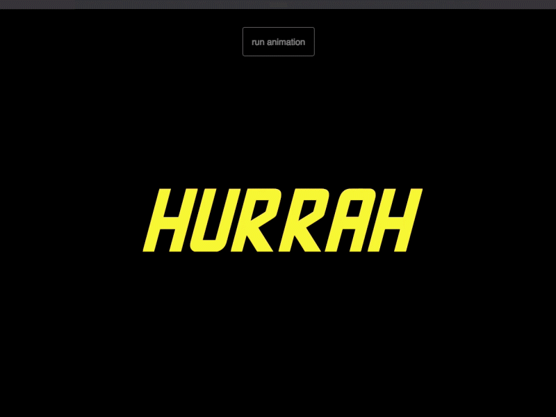 Hurrah! animation drawsvg gsap motion svg ui web