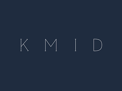 KMID Logo (Rebrand) custom font interior design logo slab