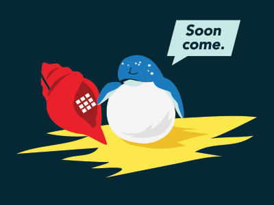 You Used to Call Me on My Shell Phone character drake illustration jamaica turtle vector art