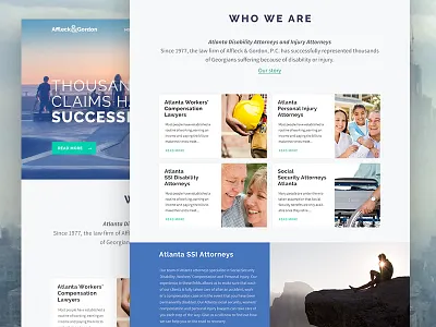 A & G Home attorneys court homepage legal ui ux website