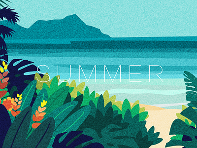 Summer illustration summer