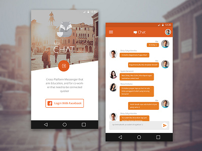 Nge-Chat, another Chat application android app chat minimal mobile presentation