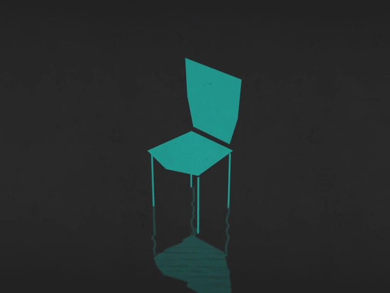 Connect to Empower 3d chair connect connection empower low poly text typography