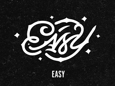 Easy lettering type typoraphy