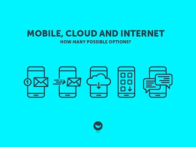 Mobile, Cloud And Internet app cloud download email icon internet message mobile set spicy icons