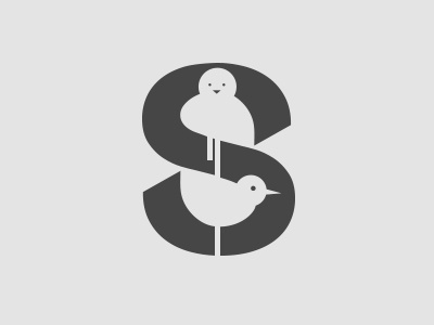Logo Type - Bird Sanctuary bird gestalt logo sanctuary type