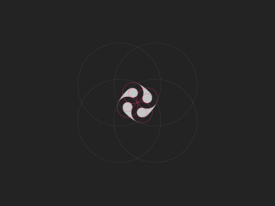 Galaxy brand branding circle galaxy geometry grid identity logo mark pinwheel space symbol