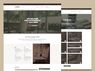 ENTER - Business Template business corporate html template ui ux web design