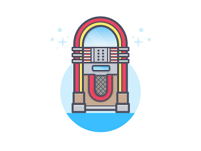 Jukebox daily challenge icon music vector