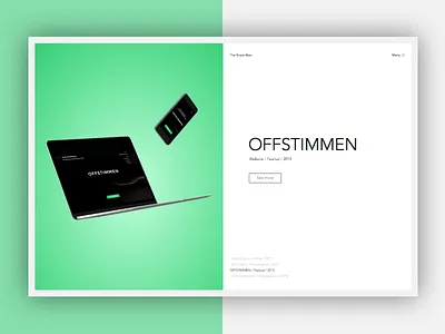Project page clean design minimal portfolio project ui webdesign