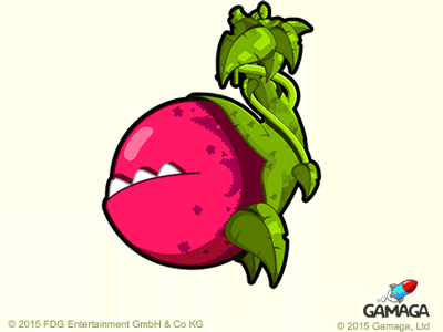 Carnivorous Flower of BananaKong android animation banana carnivorous character design flower gamaga game ios kong vectatory