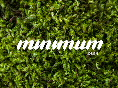 Minimum calligraphy lettering typography