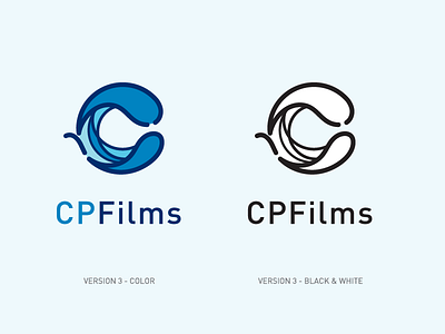 CPFilms Logo Proofs branding illustrator logo process sketch