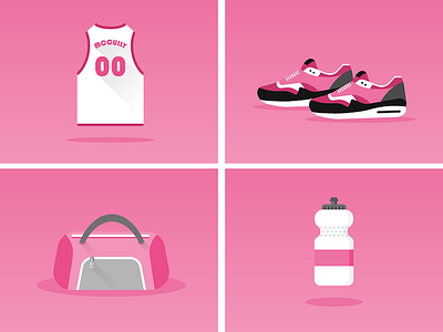 Dribbble Debut basketball debut flat pink