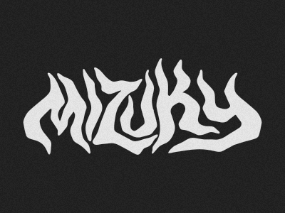 Mizuky Logo custom evil lettering logo mizuky type witch witches