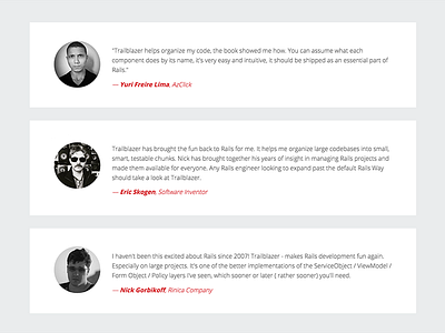 Testimonials Web desktop quote testimonials trailblazer web web design