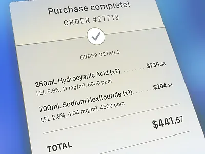 DailyUI 017: Email Receipt 017 confirmation dailyui email purchase receipt