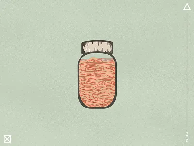 peachy 'shine illustration jar mason moonshine peach print