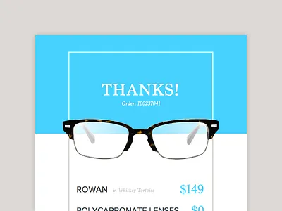 Email Receipt 017 dailyui email receipt typography ui ux