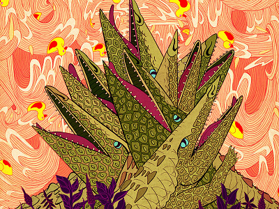 A Bask of Crocodiles – Arta Gallery art crocodiles design illustration jessicafortner