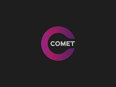 Comett Logo Mock 2 brand branding clean comet digital ilustrator logo minimal pattern simple ui vector