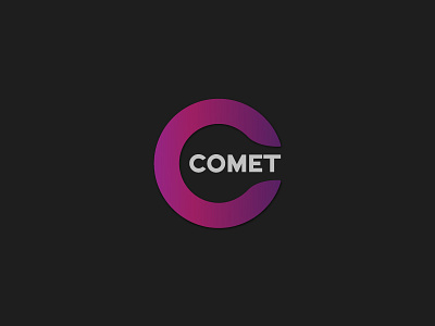 Comett Logo Mock 2 brand branding clean comet digital ilustrator logo minimal pattern simple ui vector