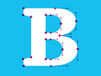 B blanco font type design typeface