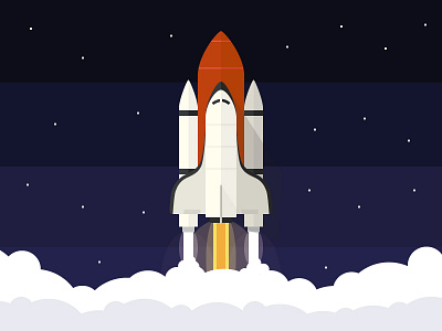 Rocket graphic illustration rocket ui