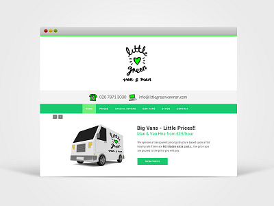 Landing Screen green landing website white
