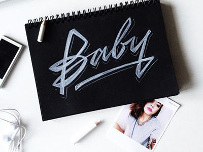 sketch "Baby" my super love @flk_miracle !!! art hand lettering logo print sketch type