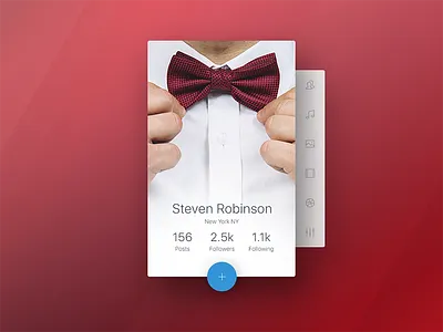006 User Profile account app dailyui profile ui user ux web widget