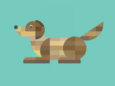 Tiled Dog bark canine dog hound mammal mutt tiled