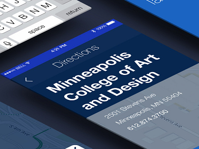 City Compass App Mockup app design directions layout map