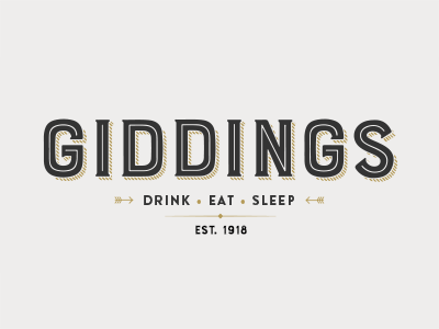 Giddings logo retro tomkennedy type typeface typographic typography vintage