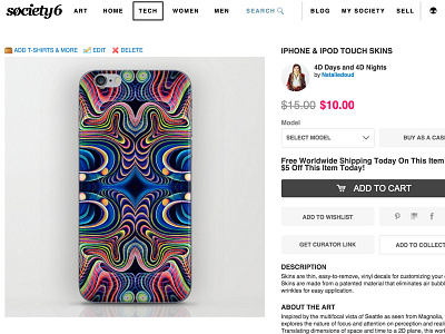 Trippy Phone Case Sale art blue case grey interface iphone orange phone shopping skin ui white