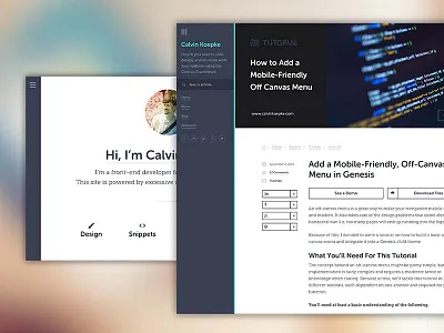 CalvinKoepke.com Countdown blog genesis framework theme typography ui ux web design wordpress