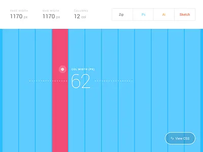 Shot 030 - Grid Builder build css download grid interactive interface responsive sketch system ui web