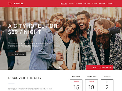 City Hotel Variation Design city city vacation hostel hotel modern motel rome vacation website