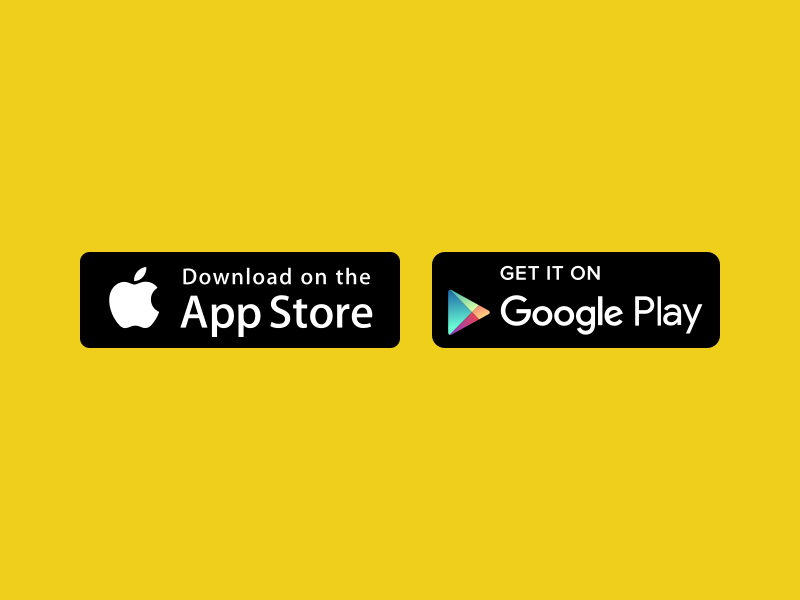 Example of App Store and (new) Google Play badges
