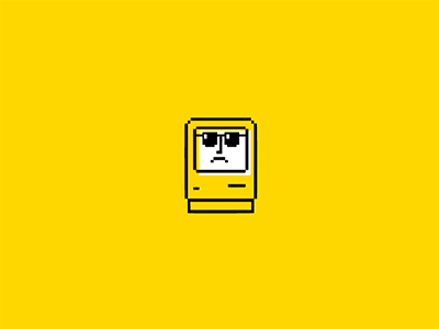 Deal with it flat mac macintosh pixel