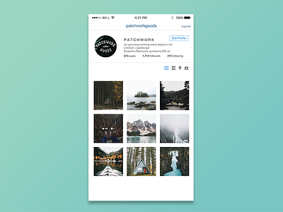 Instagram Profile instagram instagram profile interface profile ui user interface