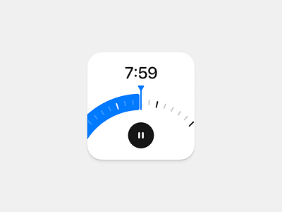 Simple timer widget app design ios minimalism mobile simple ui widget