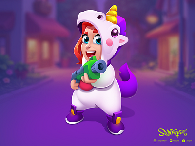 Unicorn art character game illustration mobile mobile game unicorn