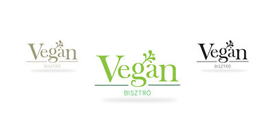 Vegan Bisztró branding graphic design illustration logo mockup