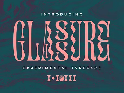 Glassure Typeface version 1.0 allcap alternative bold contrast experimental font glassure typeface version 1.0 headline ligature magazine psychedelic serif spooky tall thin typeface unusual wavey