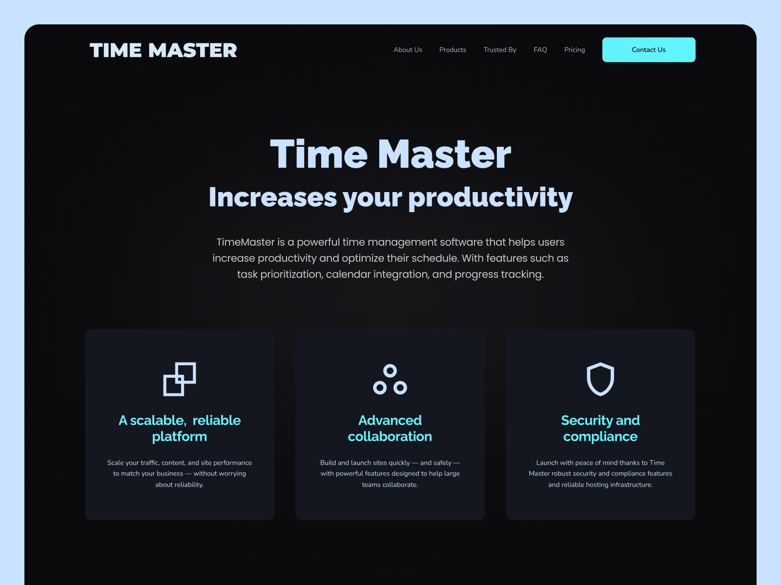 Example of Website Design